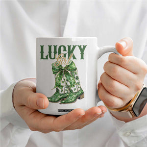 Lucky Cowgirl Coffee Mug Western Irish Cowboy St Patrick Day TS14 Print Your Wear