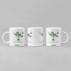 Drink Well With Others Coffee Mug Funny Leprechaun Drinking Green Beer Shamrock TS14 Print Your Wear