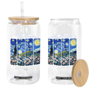 He is Risen Glass Can Christian Easter Starry Night Van Gogh TS14 Print Your Wear