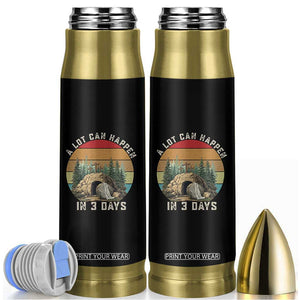 A Lot Can Happen in 3 Days Bullet Tumbler Christian Easter TS14 Black Print Your Wear