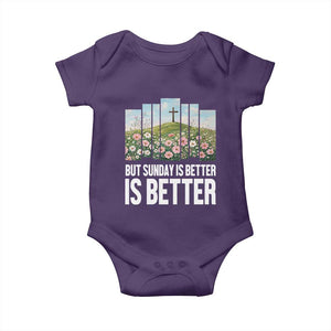 Friday is Good Sunday is Better Baby Onesie Christian Easter TS14 Purple Print Your Wear