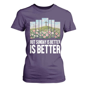 Friday is Good Sunday is Better T Shirt For Women Christian Easter TS14 Purple Print Your Wear