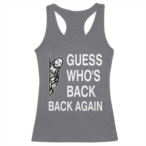 Guess Who's Back Back Again Racerback Tank Top Funny Easter Jesus Meme TS14 Charcoal Print Your Wear