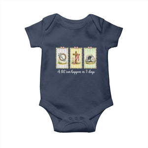 A Lot Can Happen in 3 Days Baby Onesie Christian Jesus Easter TS14 Navy Print Your Wear