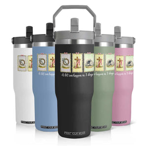 A Lot Can Happen in 3 Days Flip Straw Tumbler Christian Jesus Easter TS14 Print Your Wear