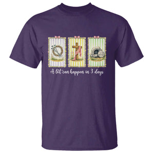 A Lot Can Happen in 3 Days T Shirt Christian Jesus Easter TS14 Purple Print Your Wear