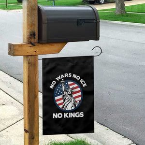No Kings No ICE No Wars Garden Flag Statue of Liberty US Flag Anti War Freedom Activist TS14 Print Your Wear