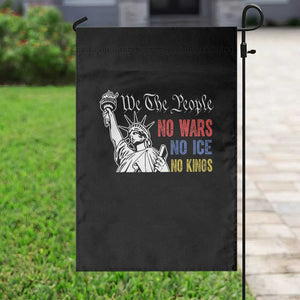 No Kings No ICE No Wars Garden Flag Statue of Liberty We The People Freedom TS14 Print Your Wear