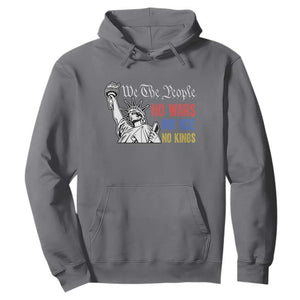 No Kings No ICE No Wars Hoodie Statue of Liberty We The People Freedom TS14 Charcoal Print Your Wear