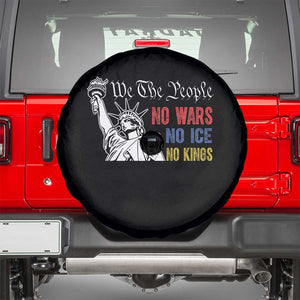 No Kings No ICE No Wars Spare Tire Cover Statue of Liberty We The People Freedom TS14 Black Print Your Wear