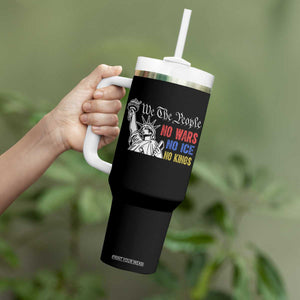 No Kings No ICE No Wars Tumbler With Handle Statue of Liberty We The People Freedom TS14 Print Your Wear