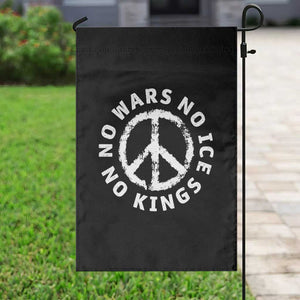 No Kings No ICE No Wars Garden Flag Peace Sign Anti War Freedom Activist TS14 Print Your Wear