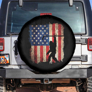 USA Hockey Bigfoot Spare Tire Cover Patriotic Sasquatch American Flag 4th of July TS14 No hole Black Print Your Wear
