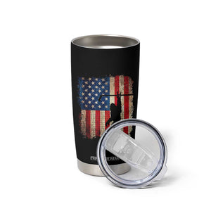 USA Hockey Bigfoot Tumbler Cup Patriotic Sasquatch American Flag 4th of July TS14 Print Your Wear