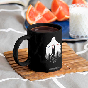 Bigfoot USA Ice Hockey 4th of July Coffee Mug Funny Sasquatch Patriotic American Flag TS14 Print Your Wear