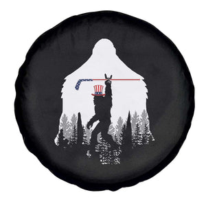 Bigfoot USA Ice Hockey 4th of July Spare Tire Cover Funny Sasquatch Patriotic American Flag TS14 Print Your Wear