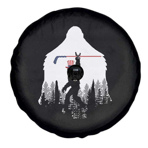 Bigfoot USA Ice Hockey 4th of July Spare Tire Cover Funny Sasquatch Patriotic American Flag TS14 Print Your Wear