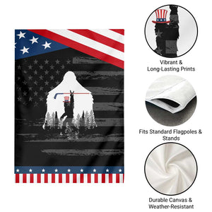 Bigfoot USA Ice Hockey 4th of July Patriotic Garden Flag Sasquatch American Flag 4th of July TS14 Print Your Wear
