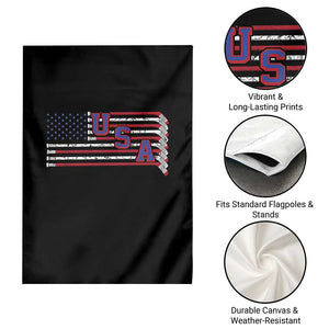 Ice Hockey Sticks American Flag Garden Flag Patriotic Hockey Fan TS14 Print Your Wear