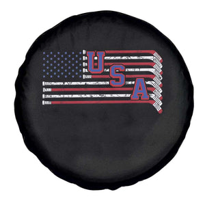 Ice Hockey Sticks American Flag Spare Tire Cover Patriotic Hockey Fan TS14 Print Your Wear
