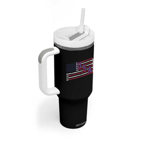 Ice Hockey Sticks American Flag Tumbler With Handle Patriotic Hockey Fan TS14 Print Your Wear