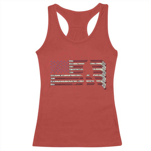 Patriotic Ice Hockey Sticks American Flag Racerback Tank Top TS14 Red Print Your Wear