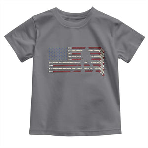 Patriotic Ice Hockey Sticks American Flag Toddler T Shirt TS14 Charcoal Print Your Wear