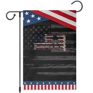 USA Ice Hockey Sticks American Flag Patriotic Garden Flag TS14 Distressed Black Blue Print Your Wear