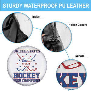 Hockey Champions 2026 Spare Tire Cover Patriotic Ice Hockey Fan TS14 Print Your Wear