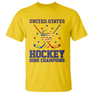 Hockey Champions 2026 T Shirt Patriotic Ice Hockey Fan TS14 Daisy Print Your Wear