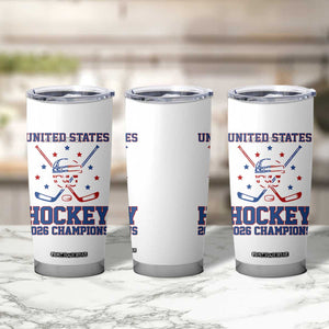 Hockey Champions 2026 Tumbler Cup Patriotic Ice Hockey Fan TS14 Print Your Wear