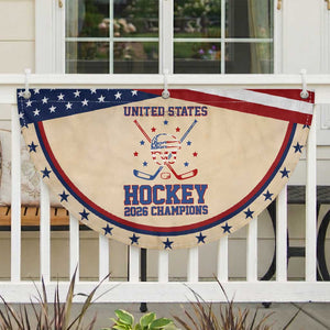 Hockey Champions 2026 Patriotic Fan Flag Ice Hockey Fan