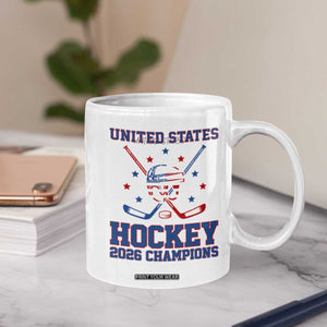 Hockey Champions 2026 Coffee Mug Patriotic Ice Hockey Fan TS14 Print Your Wear