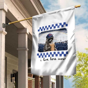 Hockey Mom Raccoon Iced Coffee Garden Flag I Live Here Now TS14 Print Your Wear