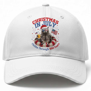 Raccoon 250th Anniversary Baseball Cap Christmas in July