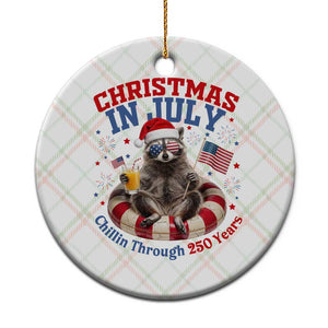 Raccoon 250th Anniversary Ceramic Ornament Christmas in July