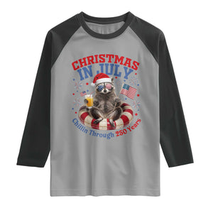 Raccoon 250th Anniversary Raglan Shirt Christmas in July