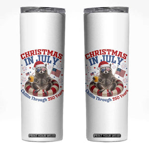 Raccoon 250th Anniversary Skinny Tumbler Christmas in July