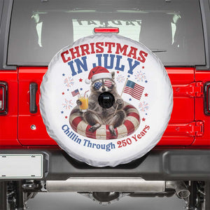 Raccoon 250th Anniversary Spare Tire Cover Christmas in July