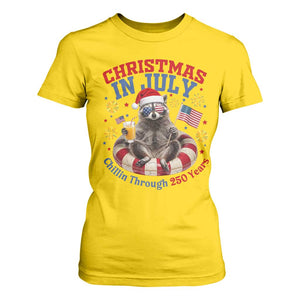 Raccoon 250th Anniversary T Shirt For Women Christmas in July