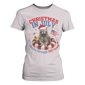 Raccoon 250th Anniversary T Shirt For Women Christmas in July