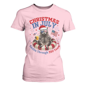 Raccoon 250th Anniversary T Shirt For Women Christmas in July