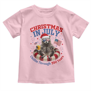 Raccoon 250th Anniversary Toddler T Shirt Christmas in July