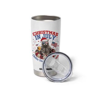 Raccoon 250th Anniversary Tumbler Cup Christmas in July