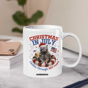 Raccoon 250th Anniversary Coffee Mug Christmas in July