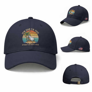 Snowman in july Baseball Cap Hawaian Beach Vacation Christmas in July