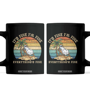 Snowman in july Coffee Mug Hawaian Beach Vacation Christmas in July