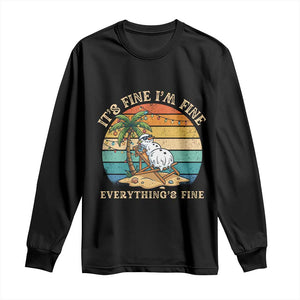 Snowman in july Long Sleeve Shirt Hawaian Beach Vacation Christmas in July