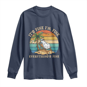 Snowman in july Long Sleeve Shirt Hawaian Beach Vacation Christmas in July