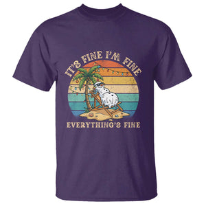 Snowman in july T Shirt Hawaian Beach Vacation Christmas in July